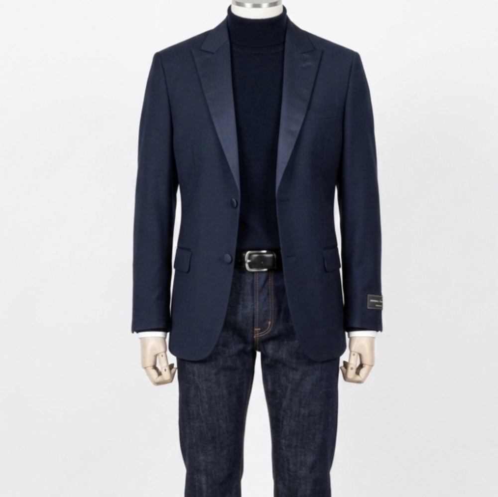 Alfani Navy Men's Tuxedo Blazer Size 36R